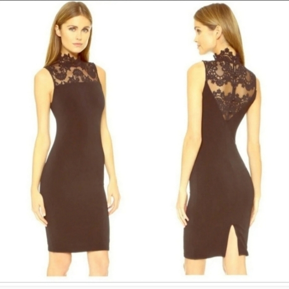 Alice + Olivia Lace Mock Neck Sleeveless Dress Size 6. - Picture 9 of 11